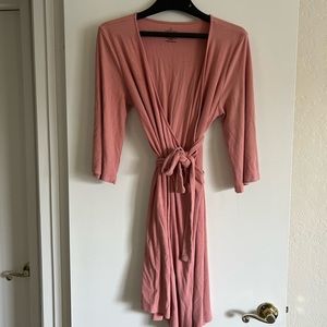 Caden Lane Mommy & Me light rose ribbed knit bamboo